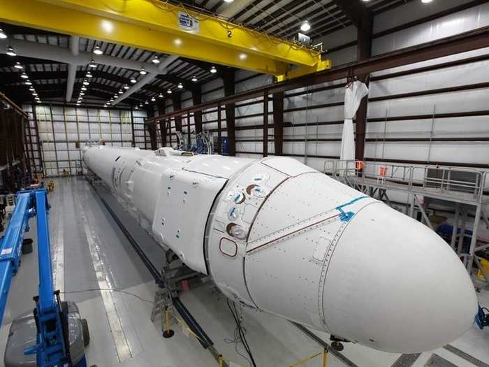 Then the Dragon capsule will be attached to a Falcon 9 rocket, which will ferry it to the International Space Station as part of a resupplying mission in 2015.