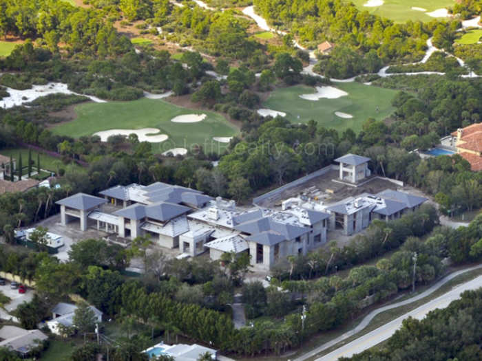 He spent $12.8 million building his dream house in Florida, and it