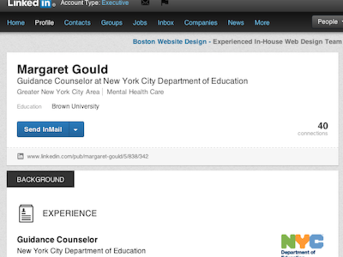 Margaret Gould is an NYC Schools guidance counselor.