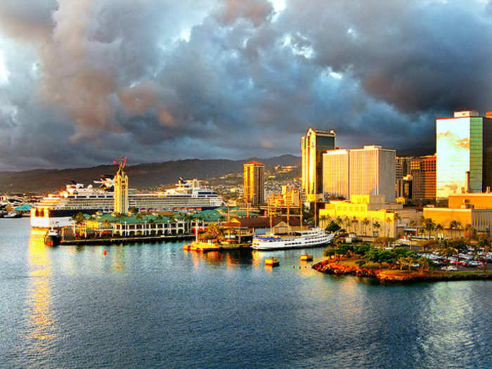 59.2 percent of Hawaiians believe that their cities, like Honolulu, are "getting better."