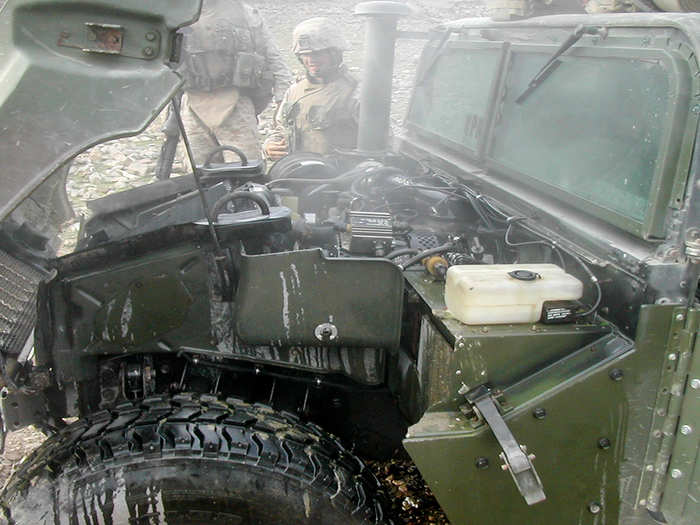 But the terrain in Afghanistan was much tougher than the Humvee was. A truck overheating was a common occurrence.