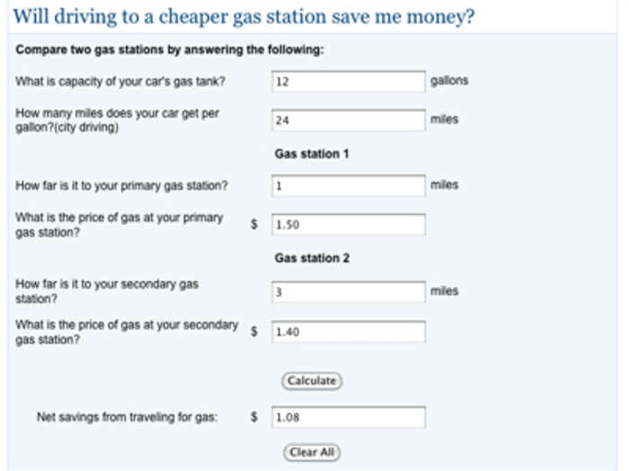 Bankrate Calculator