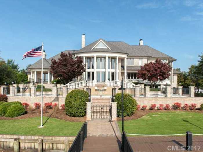 The front of the house from the water