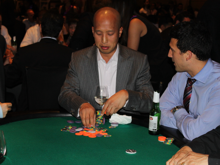 Quantitative analyst Jeff Leong from SAC Capital had just knocked out three people at his table.