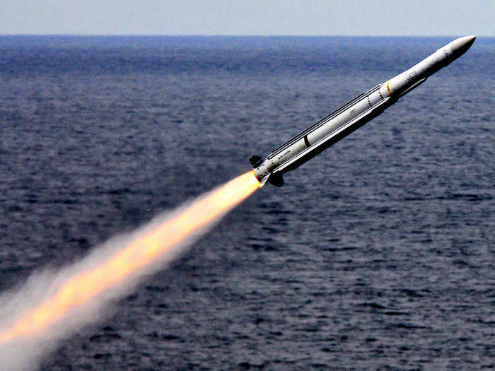 The SeaSparrow Missile also factors into lethality with its ability to fly four times the speed of sound, turn on a dime, and intercept anti-ship missiles more than 30 miles out.