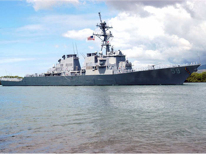 The USS Russell (DDG-59) is a destroyer that can perform a variety of missions against enemy ships and land targets.