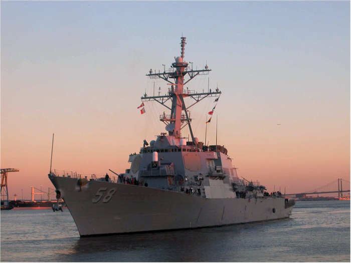 The USS Laboon (DDG-58) is a destroyer that was also was ready to support any strikes on Libya in 2012.