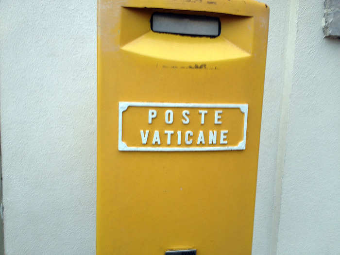 The Vatican has its own post office.