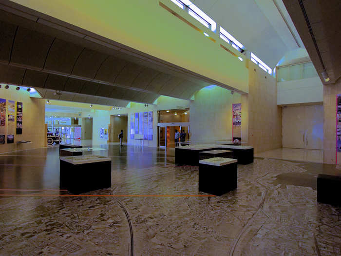 The floor of the museum is a map of the kingdom.