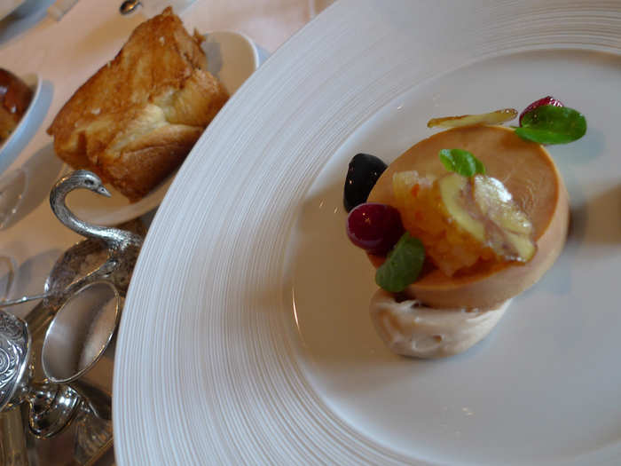 The moulard duck foie gras au torchon takes four days to prepare, and was absolute perfection, said Inuyaki.