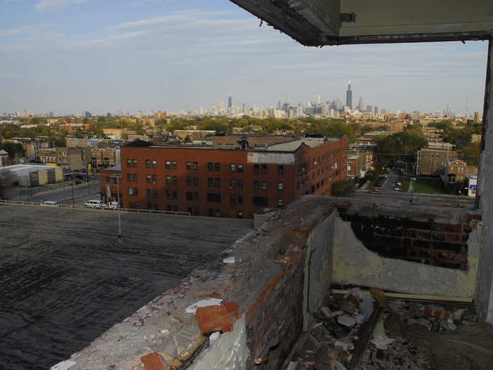 The roof is decaying.