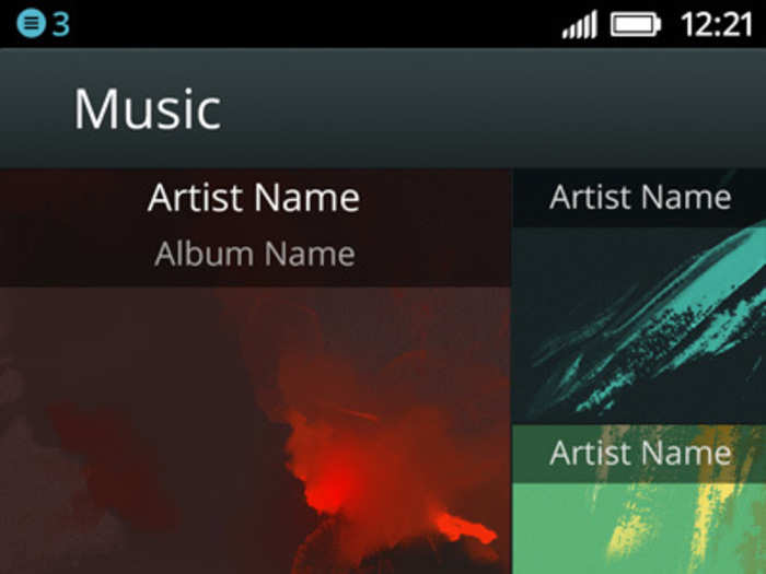 An elegant layout to browse your music collection