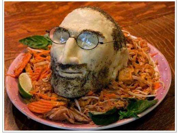 Do you see Steve Jobs in those pad Thai noodles?