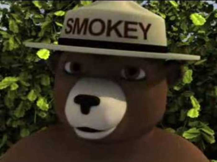 28 percent of respondents want to see more of Smokey the Bear.