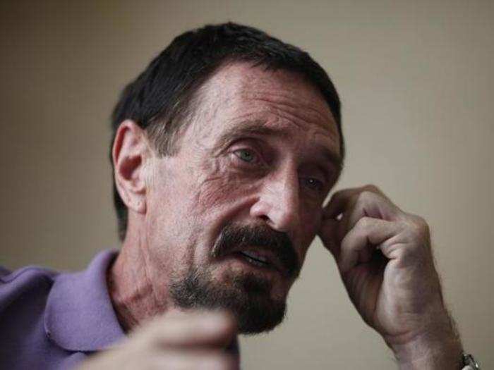 9. John McAfee, suspected of killing his neighbor