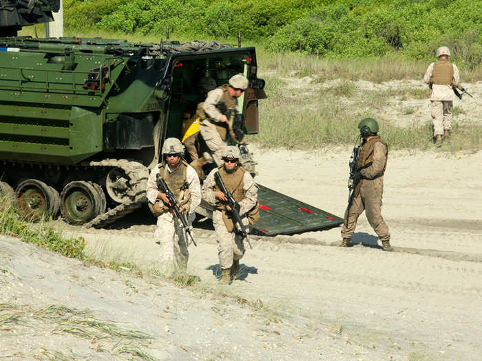 But the AAV definitely makes the Marine Corps the experts in delivering waterborne troops into the fight.