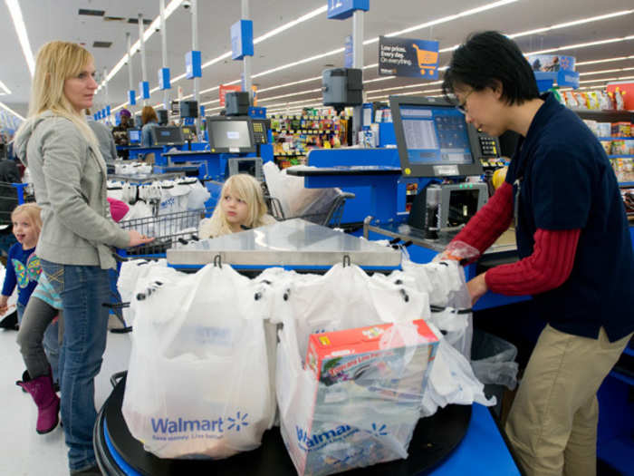 The average family of four spends over $4,000 a year at Walmart.