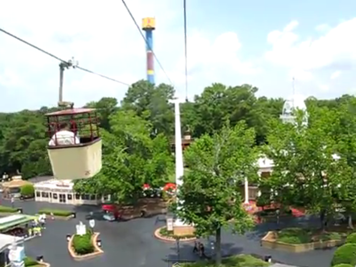 A man dies when a Skybucket gondola breaks from cable and falls to ground below