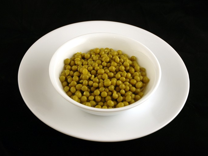 Canned peas.