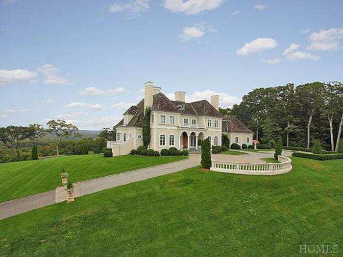 This hilltop chateau is in Westchester County, New York.