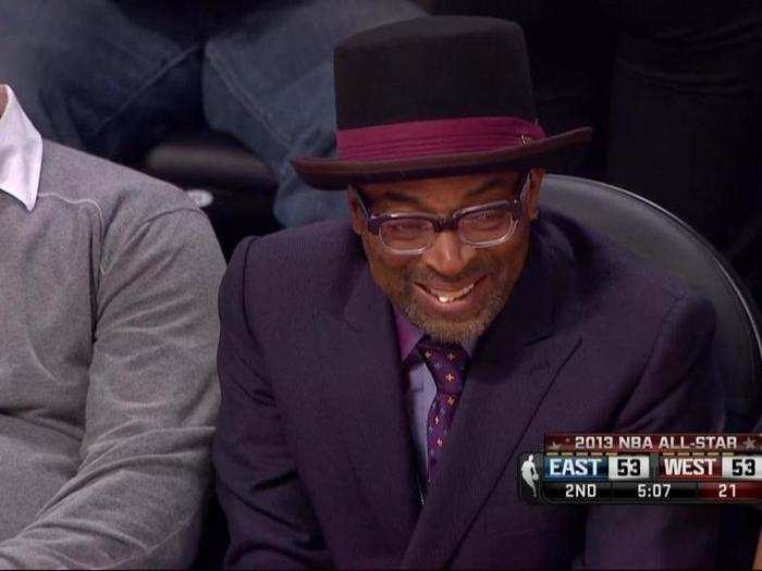 Spike Lee looked like he was auditioning for a Tim Burton movie
