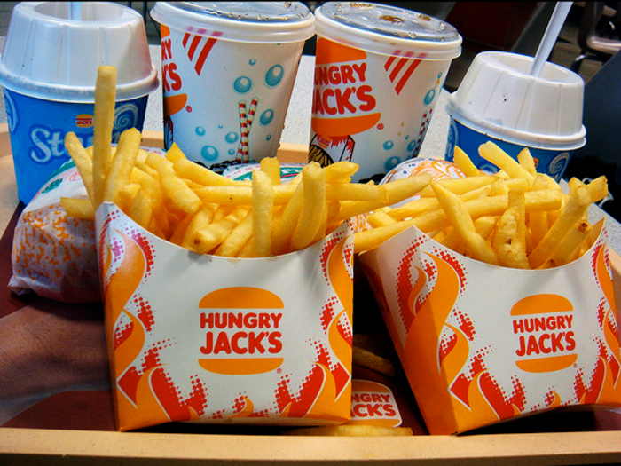 The Australian franchise of Burger King is called Hungry Jack