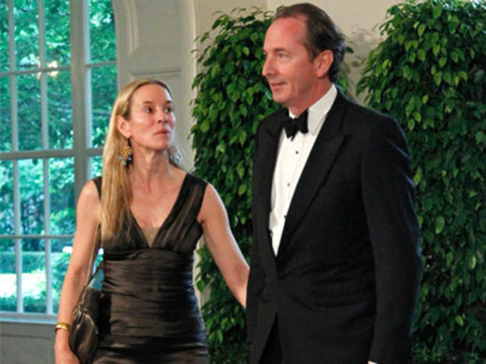 Morgan Stanley CEO James Gorman and wife Penny