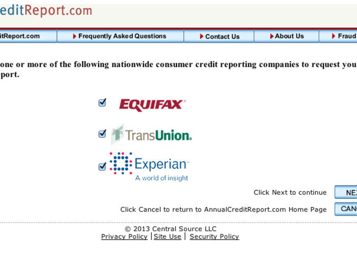 The site consumers really need is www.annualcreditreport.com. From there, you can check your reports from all three agencies for free once per year. You can also dispute items online as well.