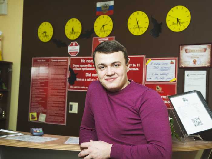 Daniel Mishin founded a chain of hostels in Russia that look like college dorms