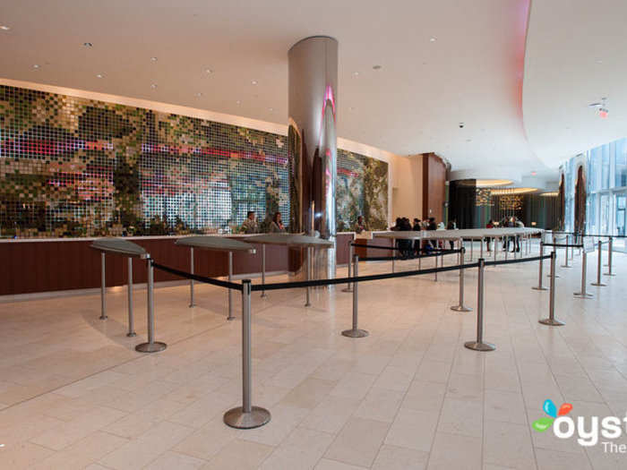 An expansive front desk means check-in moves quickly.