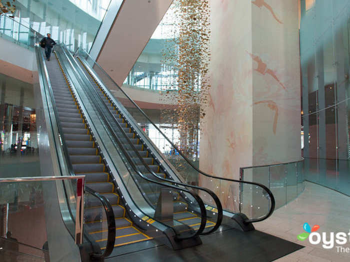 Escalators to get around.