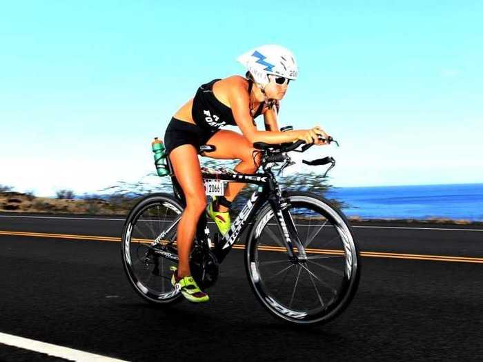 Air Force 2nd Lt. Samantha Morrison is the fastest woman triathlete in the armed forces.