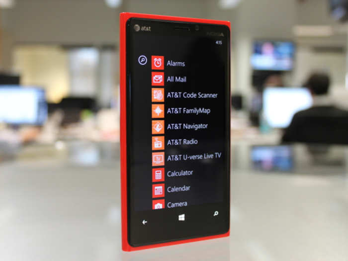 Nokia Lumia 920: The Lumia 920 comes in a ton of colors, which is great if you want your device to stand out. The 4.5-inch screen looks great, and the 8 MP camera snaps excellent photos with Nokia