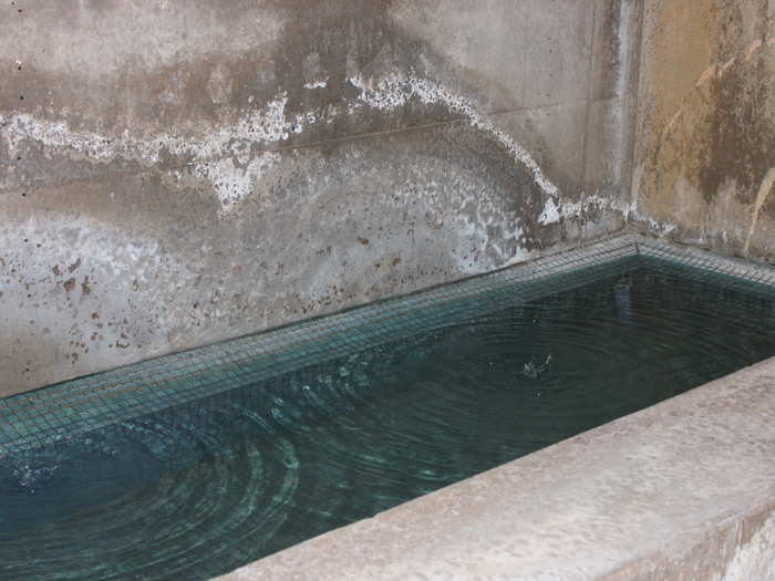 There are a bunch of water features around the Amangiri, like this small pool.