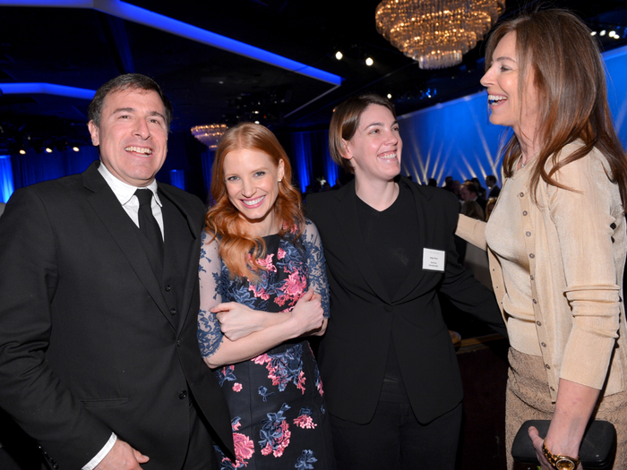 "Silver Linings Playbook" director David O. Russell chatted with "Zero Dark Thirty" star Jessica Chastain, producer Megan Ellison and director Kathryn Bigelow.