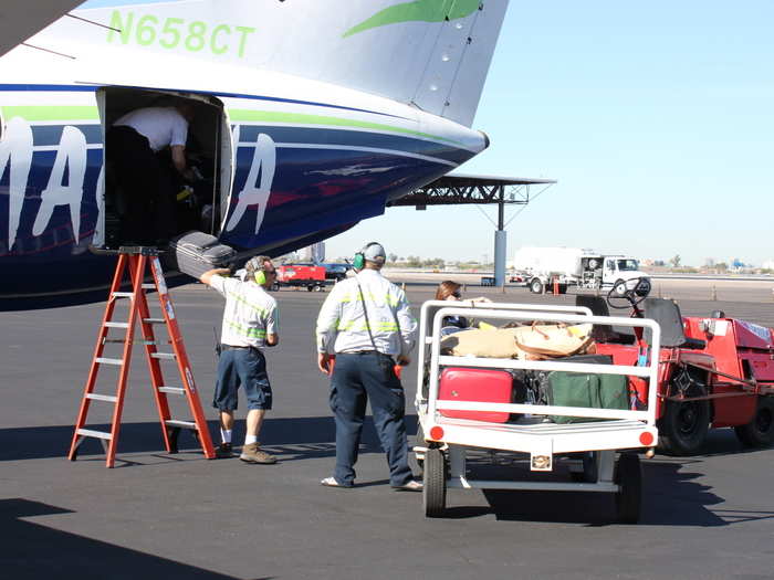 There were about 30 journalists and Jaguar Land Rover employees on the flight, so there wasn