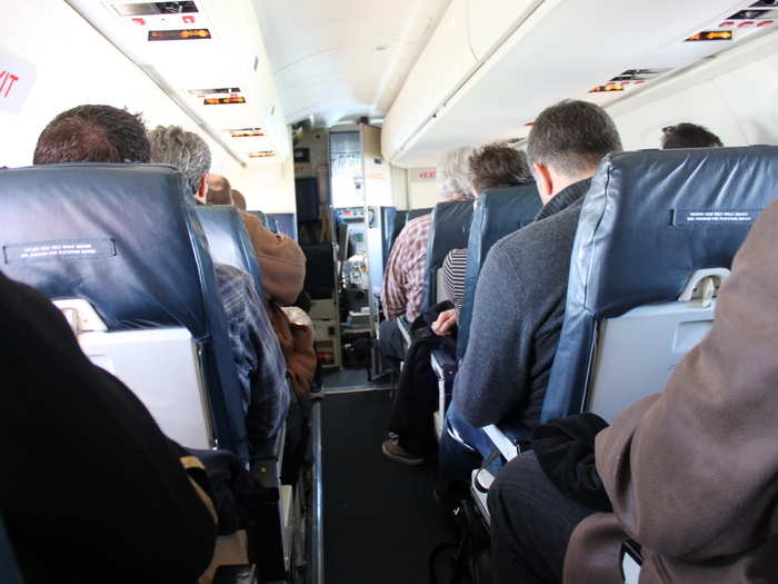 The plane itself was nothing fancy, and the seats did not offer a lot of room.