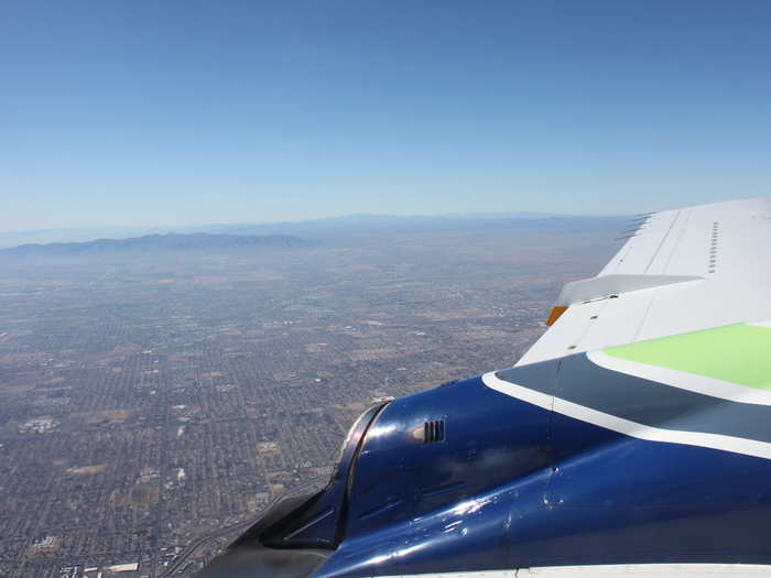 The view of the Phoenix suburbs is nothing special.