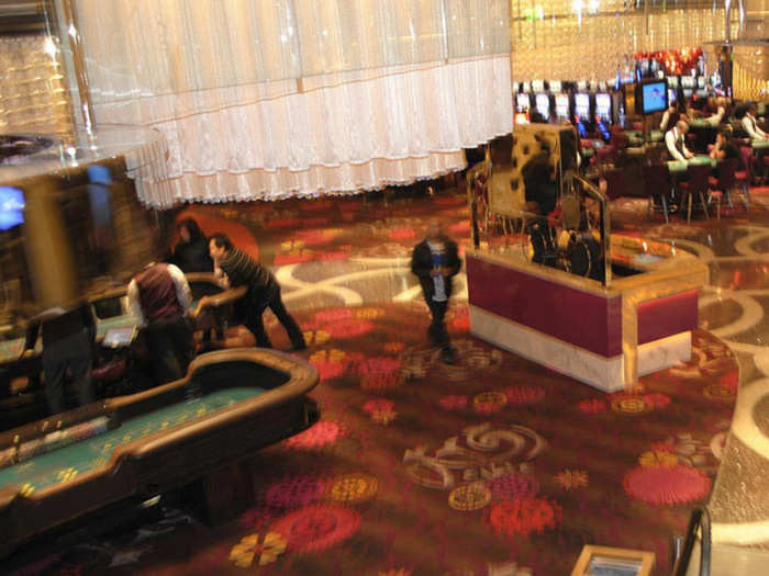 The casino is 300,000 square feet and it features ten different table games and of course plenty of slot machines.