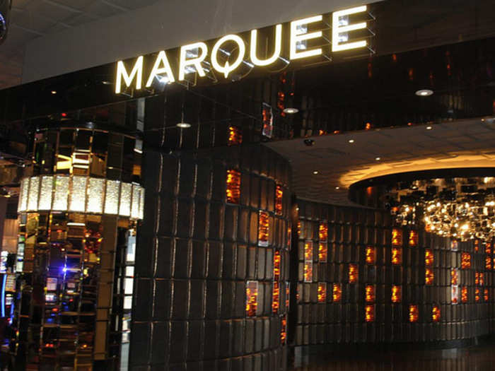 The Marquee night club offers 62,000 square feet of space to party.  It