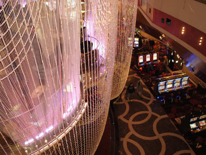 The top floor of The Chandelier is a lounge.