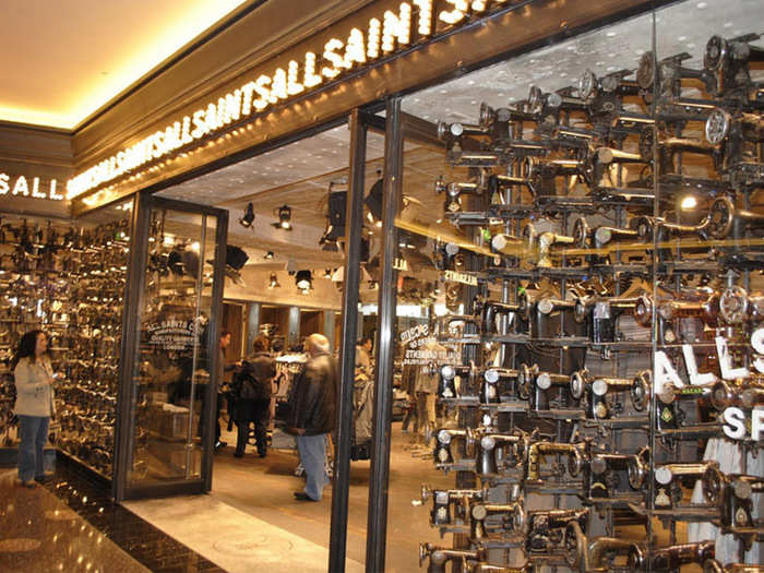 All Saints is a 10,000 square foot retail shop at the hotel and casino resort.