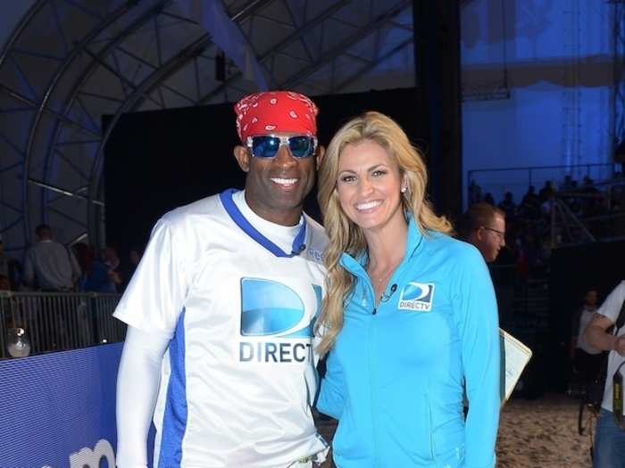 Erin Andrews helped host the event, Deion Sanders played