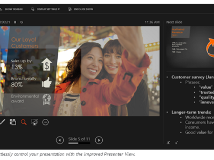 PowerPoint 2013: Better control during presentations