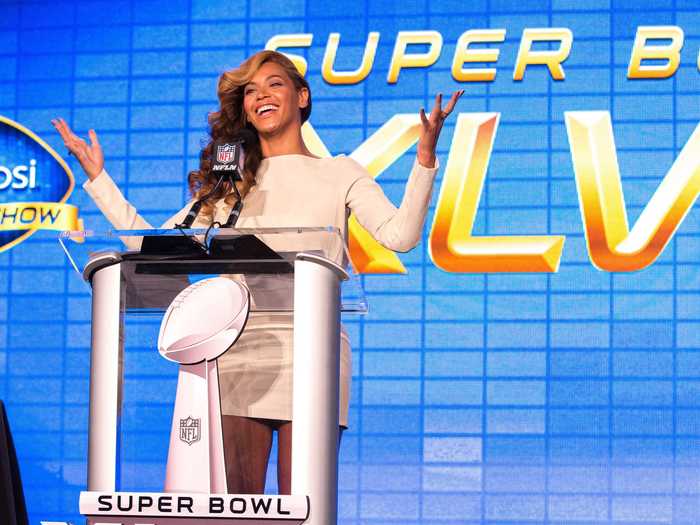 And of course, Beyoncé will be performing the halftime show.