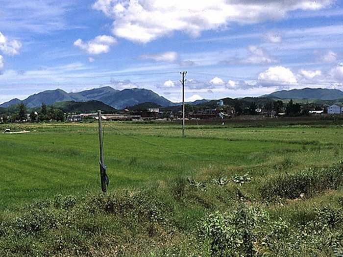 Countryside -1, Shenzhen, 1980. Looking northeast. Part of 