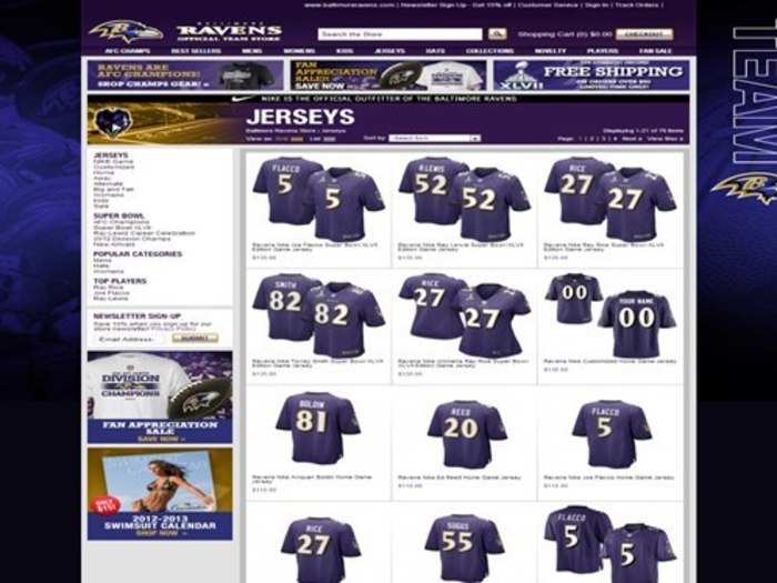 A site selling jerseys from the top Ravens players. Legitimate or counterfeit?