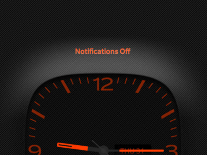 If you swipe from the top of the screen down on the lock screen you can shut off notifications. This is great if you don