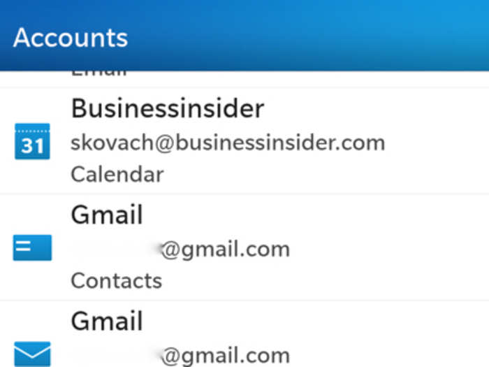 You can sync BB10 with most major services like Gmail, Google Calendar, Facebook, LinkedIn, Twitter, etc.