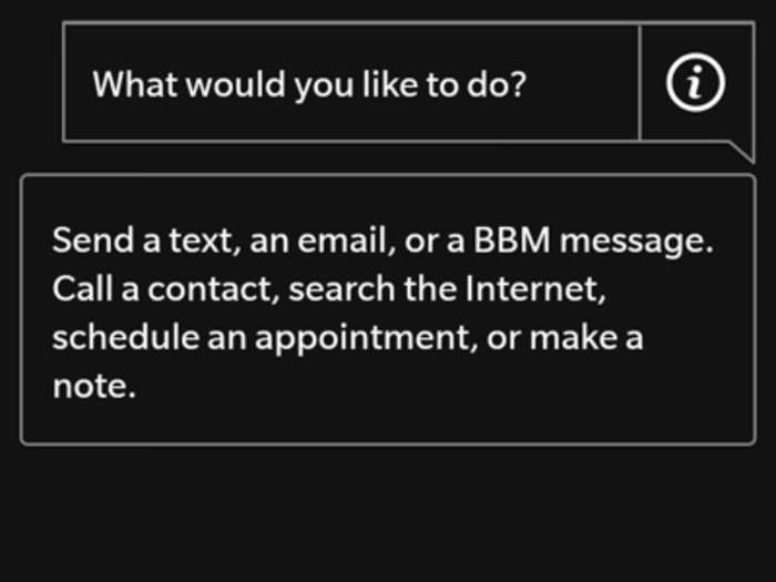 BB10 has a Siri-like voice control app. It